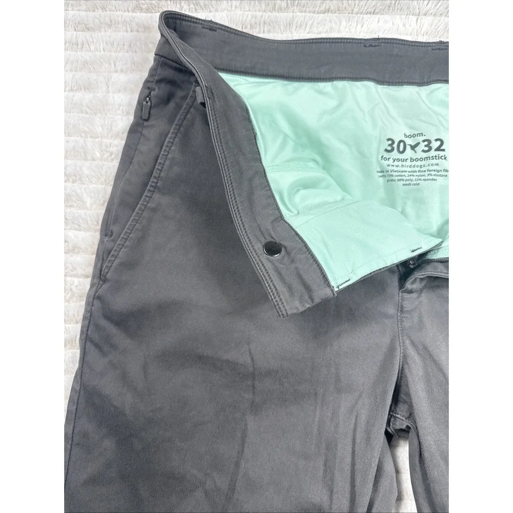 Bird Dogs Pants Mens 30x32 Gray/Black Athletic Pants Built-In Liner EUC